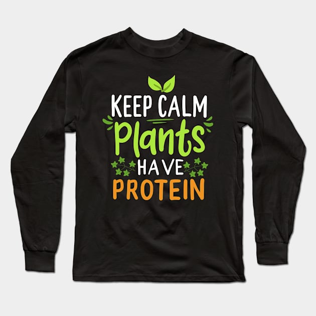 Vegan Plants Long Sleeve T-Shirt by KAWAIITEE